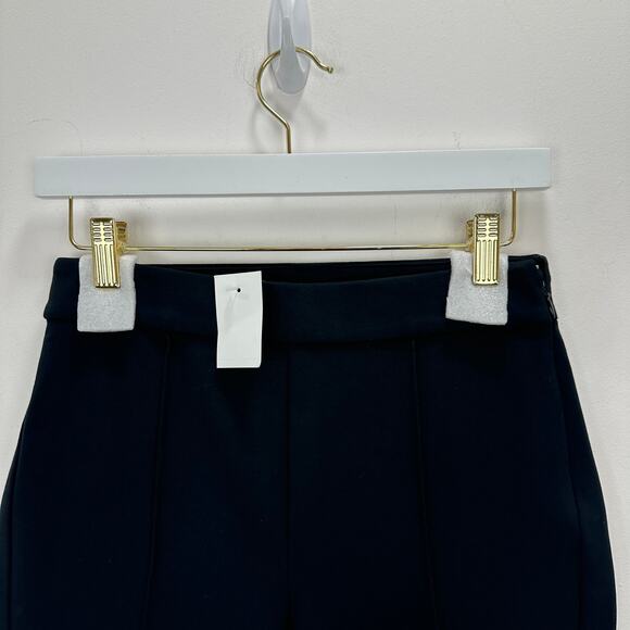 J.Crew Petite Crop Flare Ponte Pant Stretch Knit Black Classic Comfort US 4P NWT - Picture 10 of 13